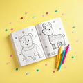 Personalized Mess-Free Coloring Book with markers