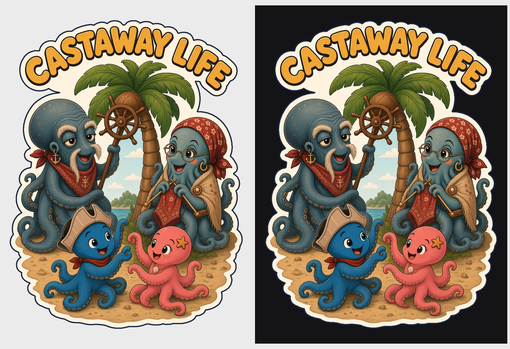 Castaway Life Toddler Tee